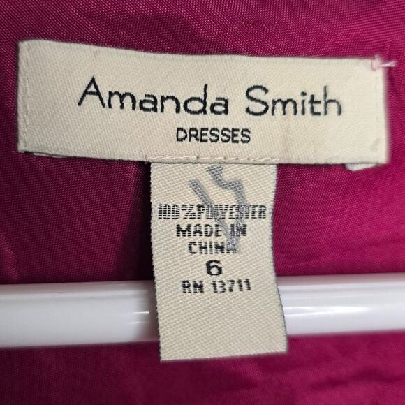 NWT Amanda Smith Vintage Formal Sequin Draped Blouse Size 6 - Picture 6 of 6